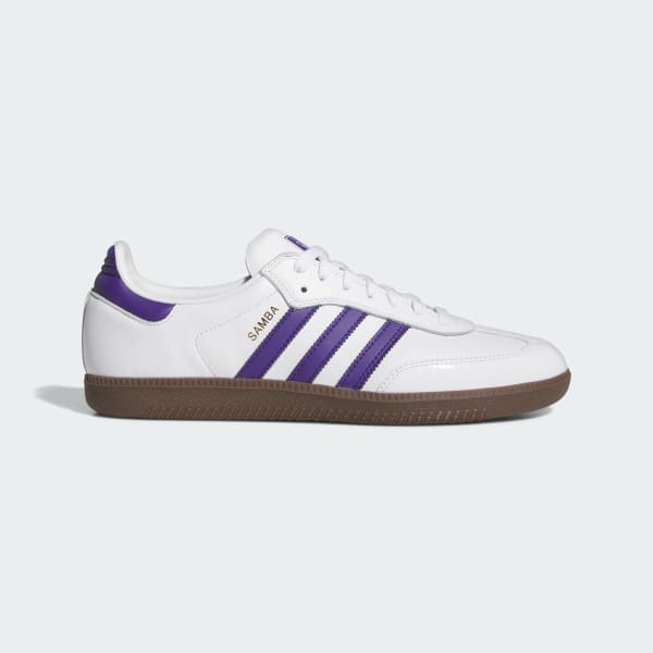 Adidas Shoes Samba Adv White Purple Gold Us Skateboard Sneakers Originals