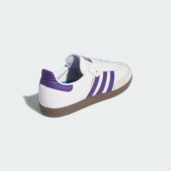 Adidas Shoes Samba Adv White Purple Gold Us Skateboard Sneakers Originals