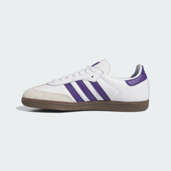 Adidas Shoes Samba Adv White Purple Gold Us Skateboard Sneakers Originals