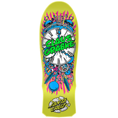 Santa Cruz Skateboard Deck Claus Grabke Exploding Clock Reissue 10.04"