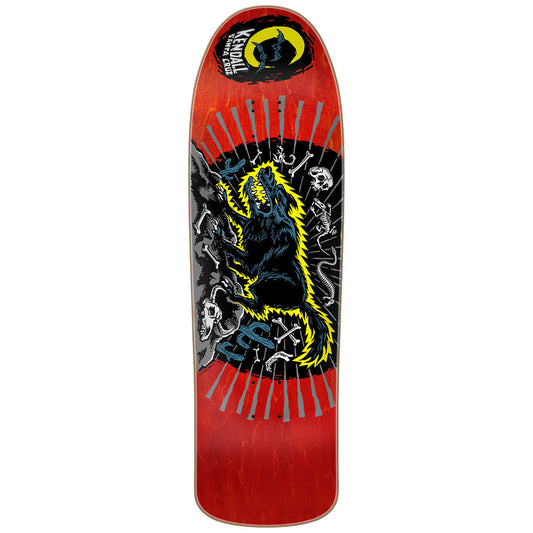 Santa Cruz Skateboard Deck Jeff Kendall Wolf 9 28 Red Stain Reissue