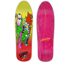 Santa Cruz Skateboards Deck Meek Slasher Shaped Red Yellow Veneer Reissue 9 25