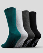 Santa Cruz Socks 4 Pack Mono Hand Asst Crew Size 7 11 Skateboard Sox