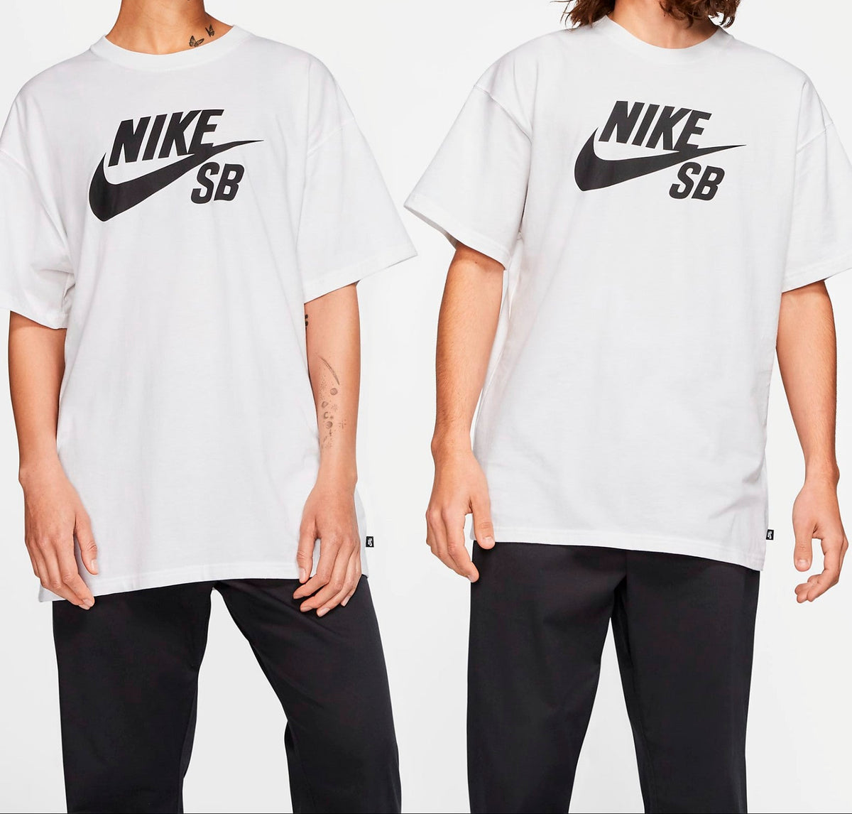 Nike Sb Tee Logo Skate Hbr White Black Unisex Skateboard T Shirt