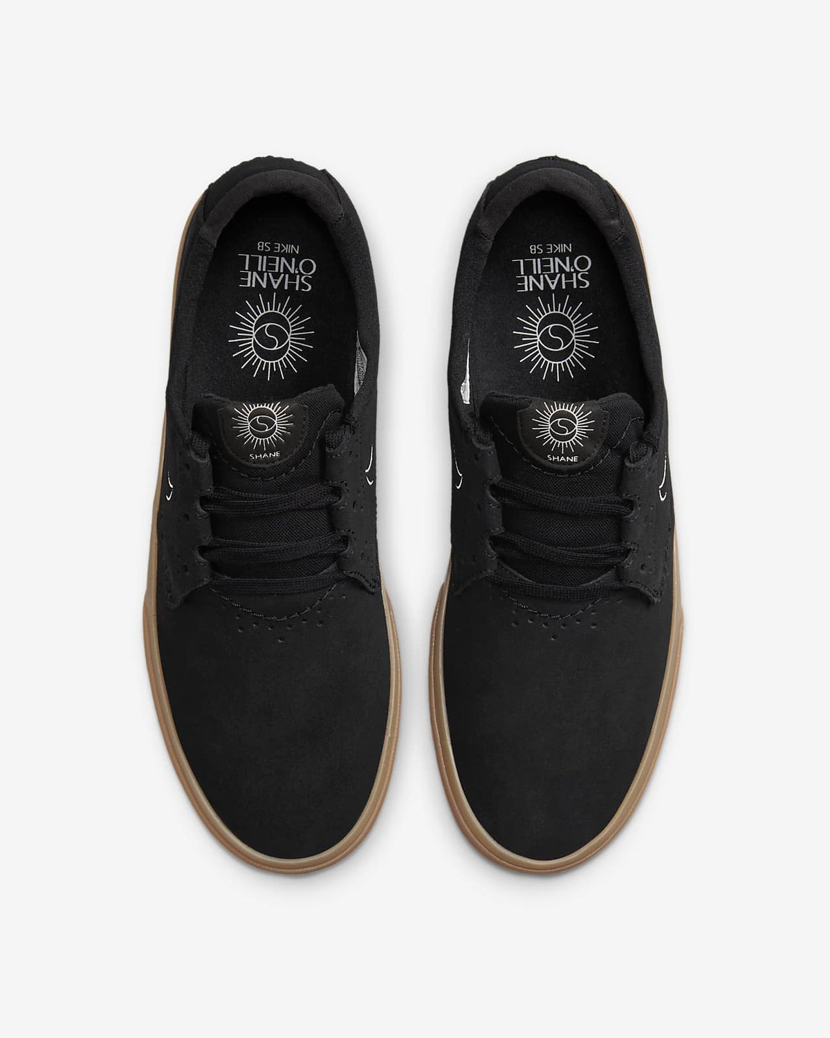 Nike Sb Shoes Shane Oneill Black Black White Gum Us Size Skateboard Sneakers