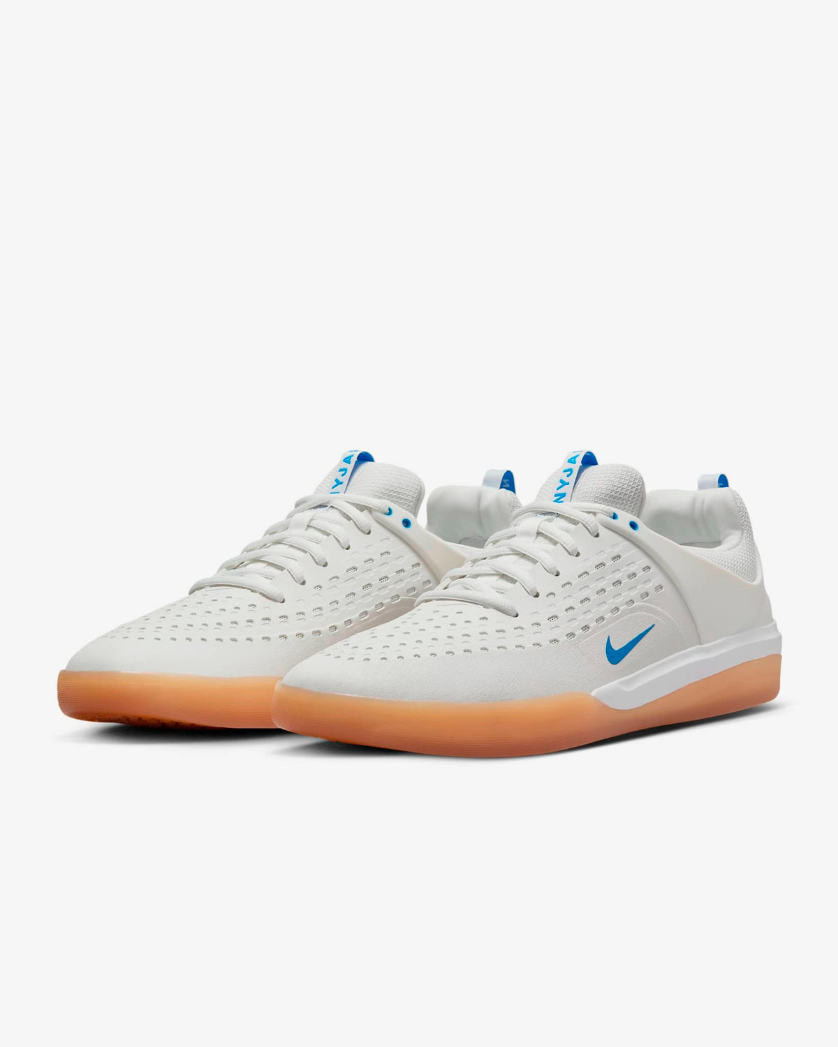 Nike Sb Shoes Nyjah 3 Summit White Photo Blue Us Size Skateboard Sneakers