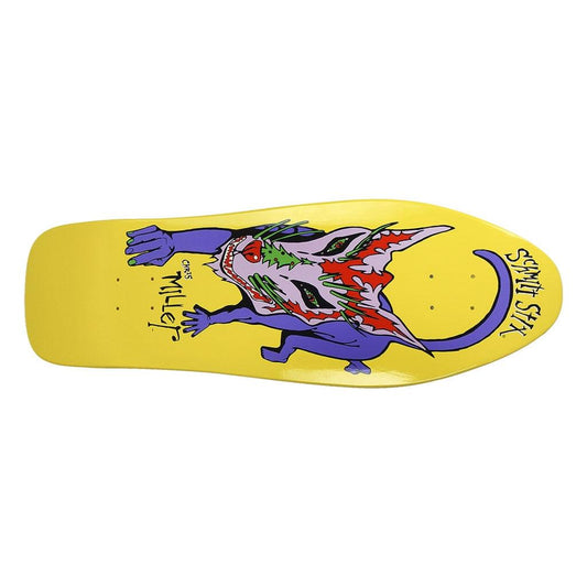 Schmitt Stix Skateboards Deck Chris Miller Dog Large Yellow Dip 10 Reissue