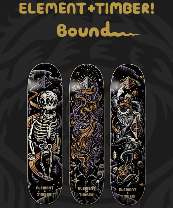 Full Set Timber X Element Bound Collection 3 Limited Edition Artwork Decks