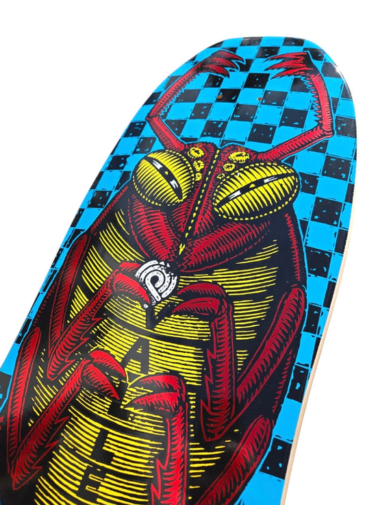 Powell Peralta Skateboard Deck Mike Vallely Bug Reissue Blue/Red Foil 10"