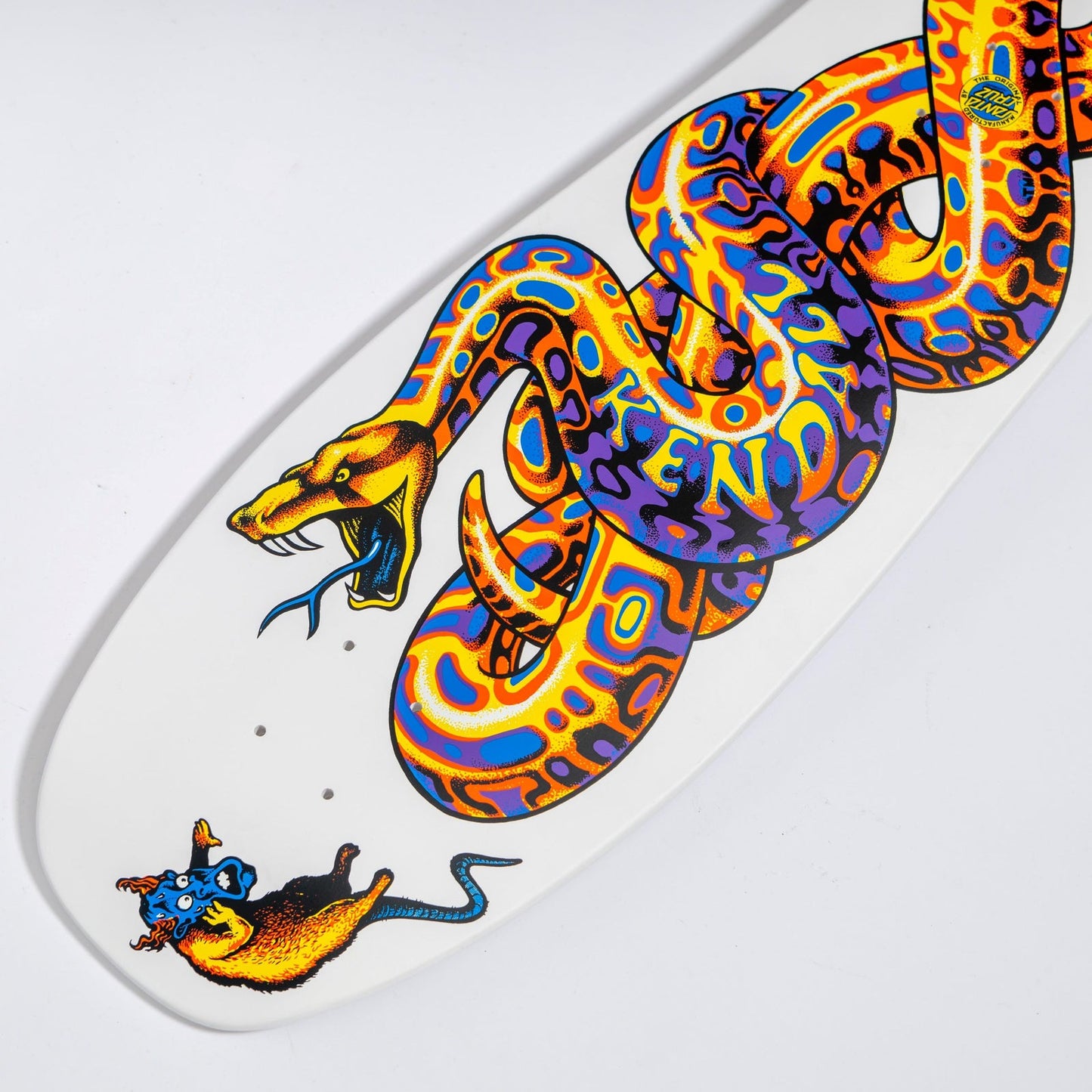 Santa Cruz Skateboard Deck Jeff Kendall Snake White 9.975" Reissue