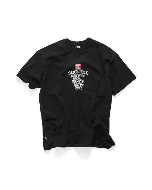 S-Double Tee Cities Black T-Shirt