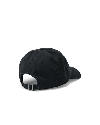 S-Double Cap Shawn Script Strapback Black 6 Panel