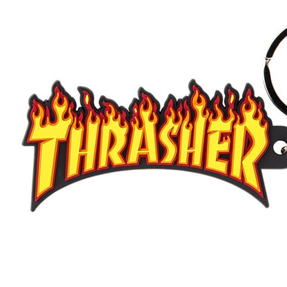 Thrasher Flame Key Chain