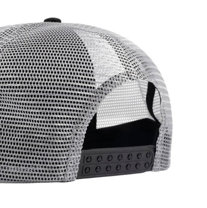 Thrasher Cap Logo Embroidered Mesh Trucker Black/Grey