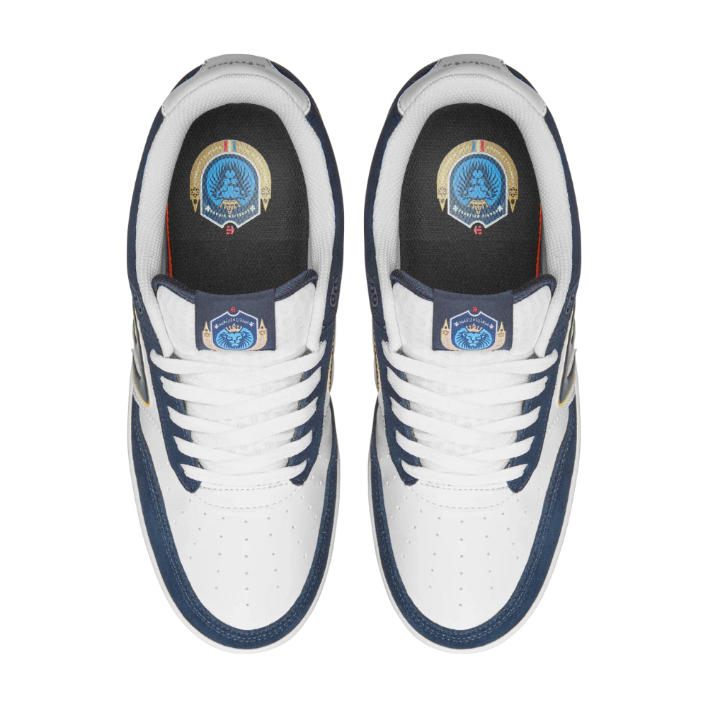 Etnies Shoes Aurelien Michelin White Navy Gold US SIZE Skateboard Sneakers