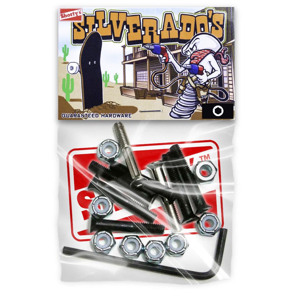 Shortys Bolts Silverado 7 8 Inch Allen Key Skateboard Hardware