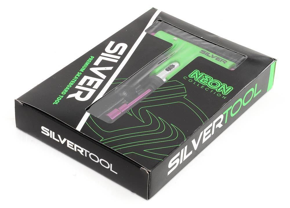 Silver Trucks Skate Tool Neon Green Purple Ratchet Complete Skateboard T Tool
