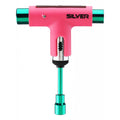 Silver Trucks Skate Tool Neon Pink Green Ratchet Complete Skateboard T Tool