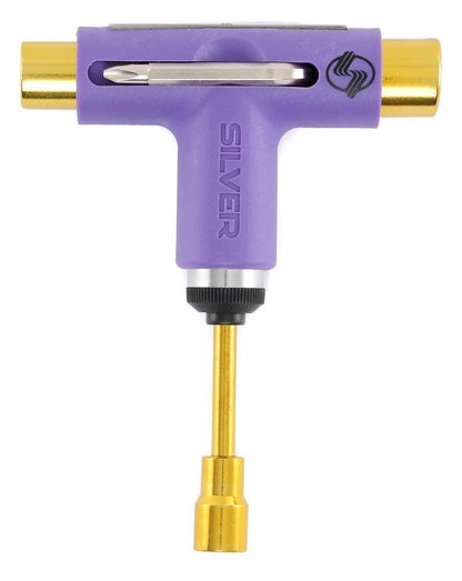 Silver Trucks Skate Tool Neon Purple Gold Ratchet Complete Skateboard T Tool