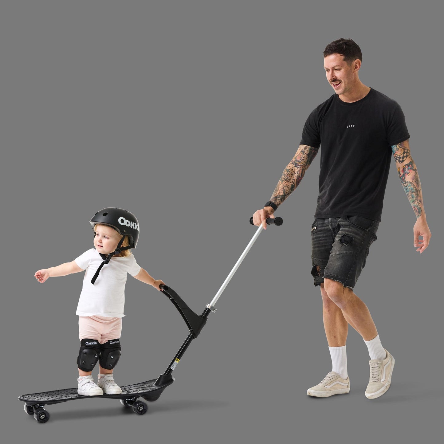 Ookkie Kids Learner Skateboard Trainer Black