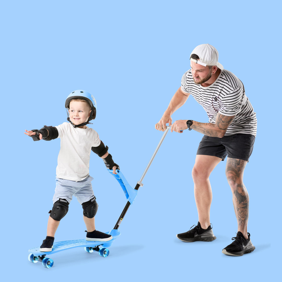 Ookkie Kids Learner Skateboard Trainer Blue