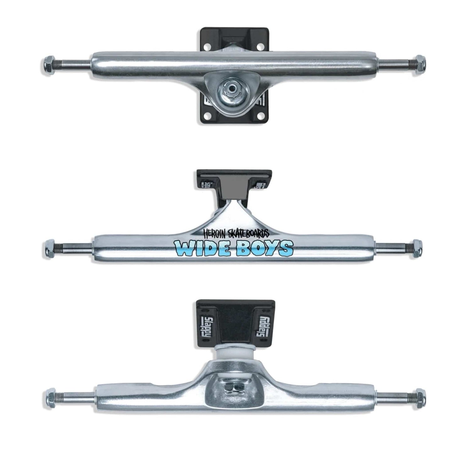 Slappy Trucks ST1 Hollow Wide Boy 11" Polished / Black