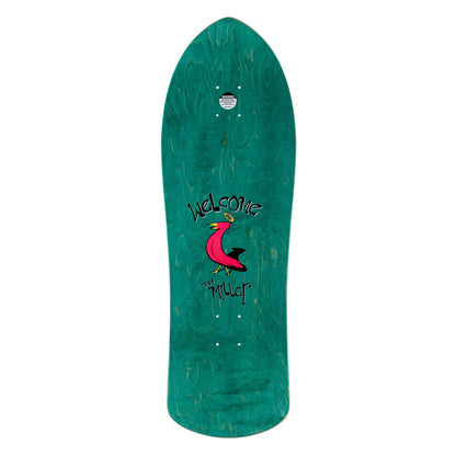 Welcome Skateboard Deck Chris Miller Beast Metallic Silver 10" (On Crossbone)