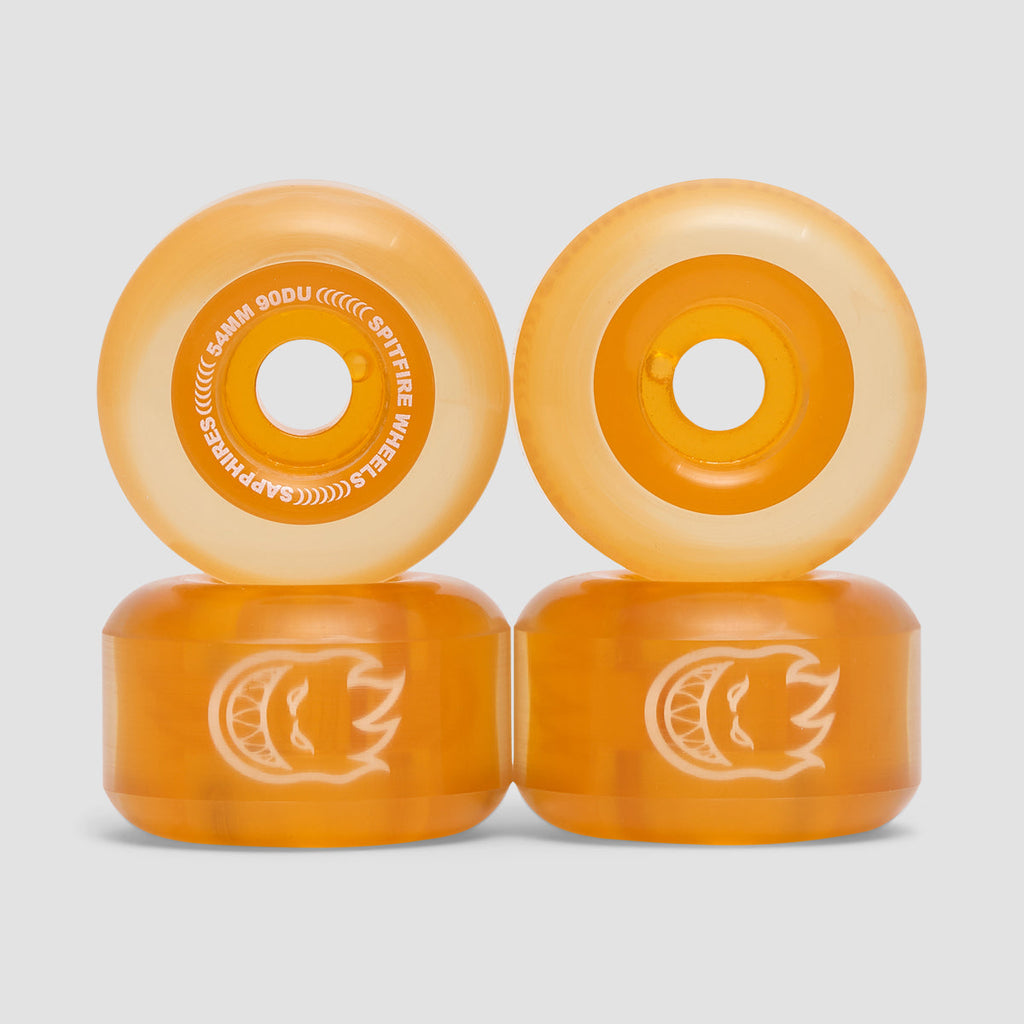 Spitfire Wheels Sapphire Clear Orange 54Mm 90D