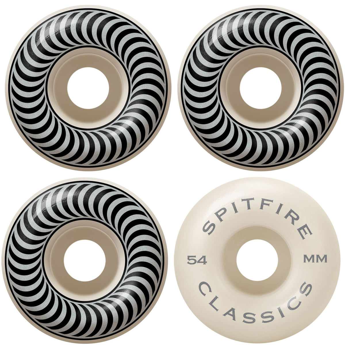 Spitfire Wheels Classics 54Mm 99D Silver Swirl
