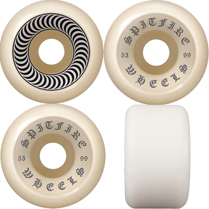 Spitfire Wheels OG Classics 54mm 99d Conical Full Silver Swirl