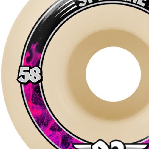 Spitfire Wheels 93D Radials 58mm F4 Natural Formula Four Soft Sliders