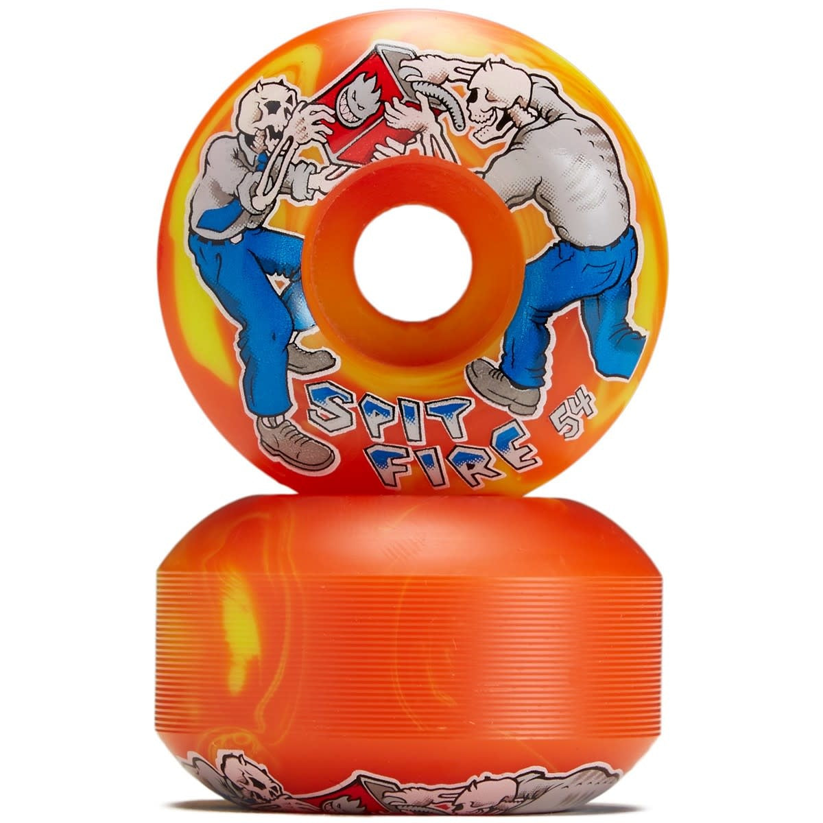 Spitfire Wheels Firefight Swirl Yellow Orange 56Mm 99A
