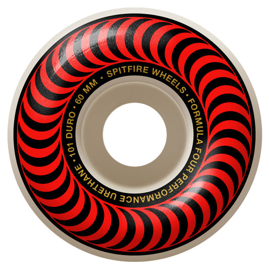 Spitfire Wheels Formula Four Classic Swirl 60mm Red 101d F4