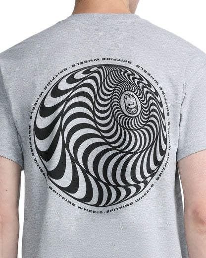 Spitfire Wheels Tee Pocket Skewed Classic Swirl Heather Skateboard T Shirt