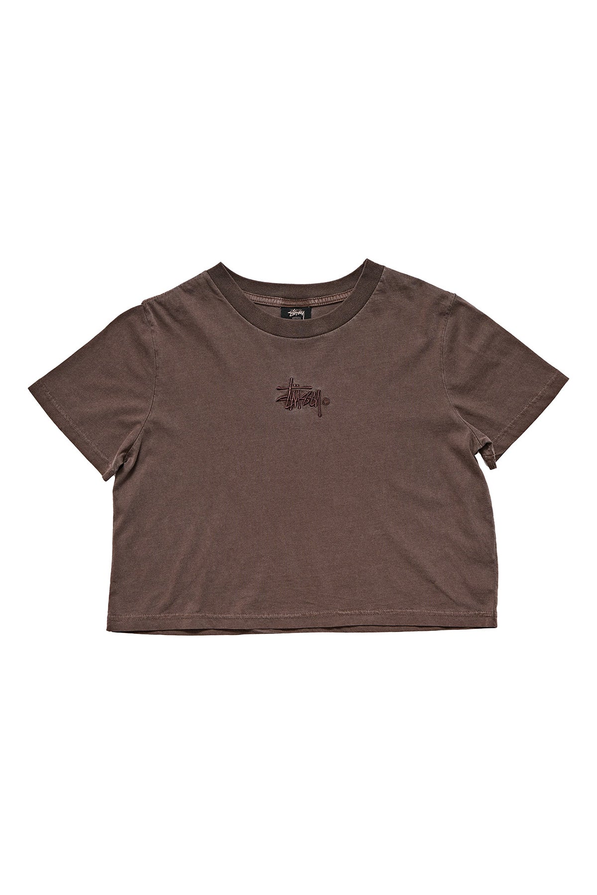 Stussy Womens Graffiti Slim Tee Brown