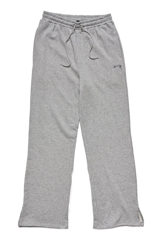 Stussy Womens Shadow Script Wide Track Pant Grey Marle