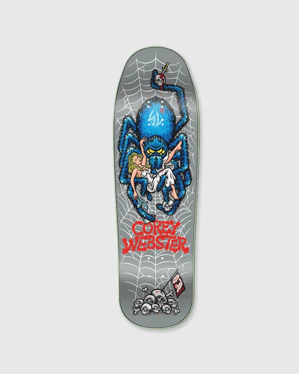 Strangelove Skateboard Deck Webster Silver 10 Sean Cliver X Todd Bratrud