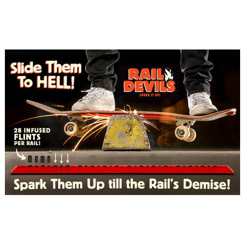 Tail Devils Sparking Rail Devils BLACK Skateboard Rails
