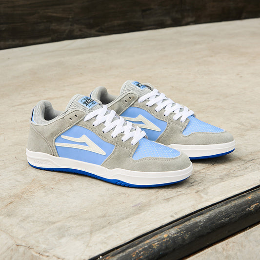 Lakai Shoes Telford Low Grey Blue UV Suede US SIZE Skateboard Sneakers