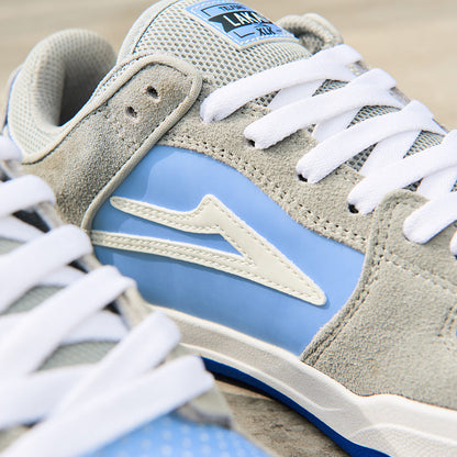 Lakai Shoes Telford Low Grey Blue UV Suede US SIZE Skateboard Sneakers