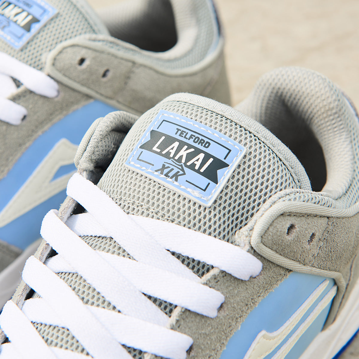 Lakai Shoes Telford Low Grey Blue UV Suede US SIZE Skateboard Sneakers