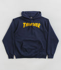 Thrasher Cover Logo Hoodie Navy/Yellow