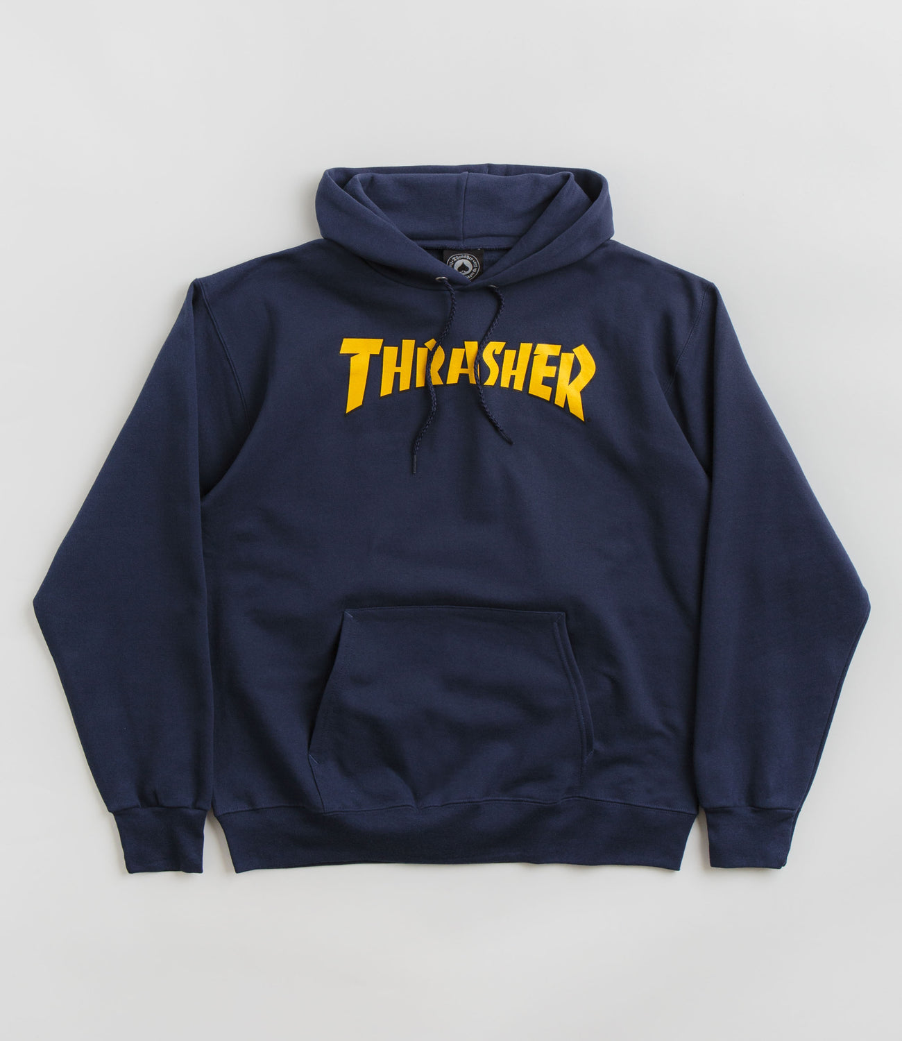 Thrasher Cover Logo Hoodie Navy/Yellow