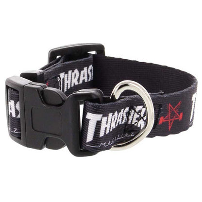 Thrasher Dog Collar 3/4" Skategoat Black