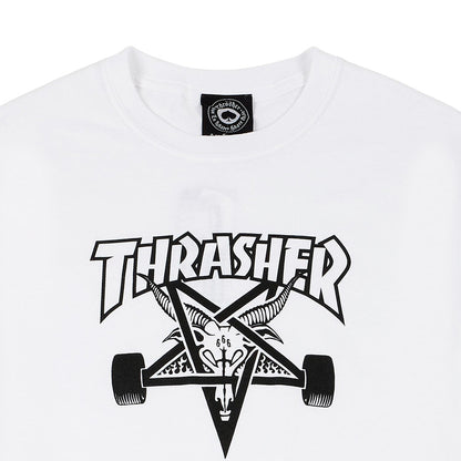 Thrasher Tee Skate Goat White Skateboard Magazine T-Shirt