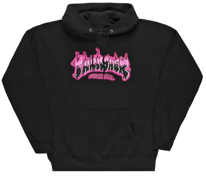 Thrasher Hood Airbrush Black Artwork By Wavytrillbaby Skateboard Jumper Sweater