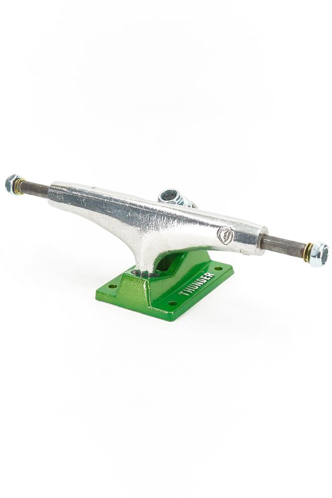 Thunder Skateboard Trucks 147 Brevard Stamped Lime Green 8" Axles