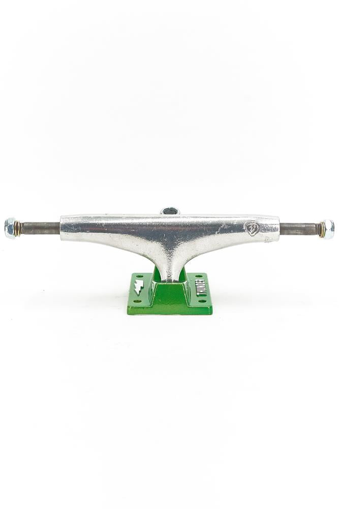 Thunder Skateboard Trucks 147 Brevard Stamped Lime Green 8" Axles