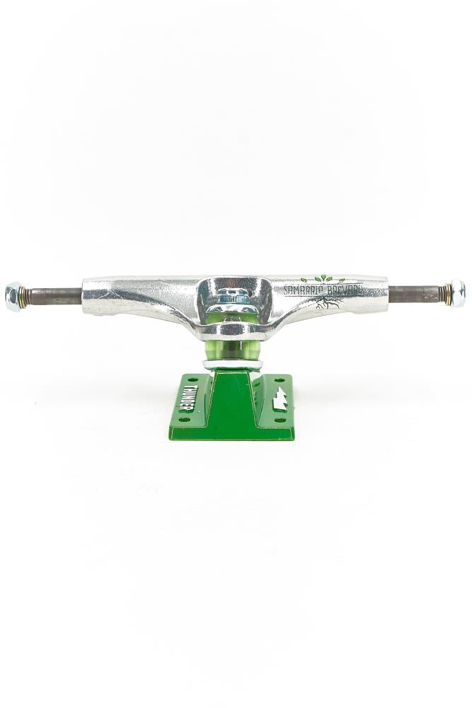 Thunder Skateboard Trucks 147 Brevard Stamped Lime Green 8" Axles