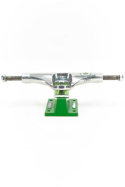 Thunder Skateboard Trucks 147 Brevard Stamped Lime Green 8" Axles